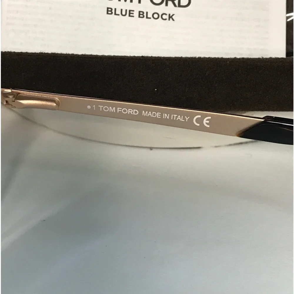 💯 - New Authentic Tom Ford Blue Light Block Oval Unisex Eyeglasses FT5732-B 0…